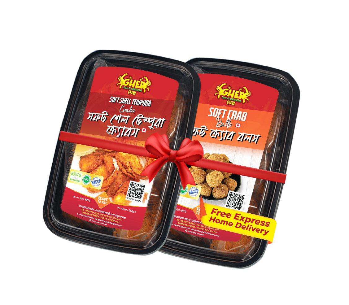 Soft-Shell Tempura Crabs + Soft Crab Balls_2box_Combo Pack