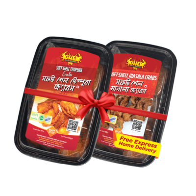Soft-Shell Tempura Crabs + Soft-Shell Masala Crabs = 2box combo pack