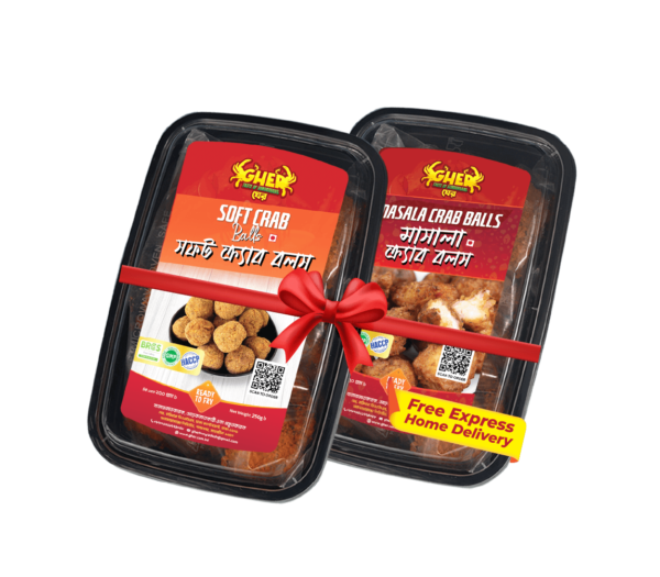 Soft Crab Balls + Masala Crab Balls= 2box combo pack