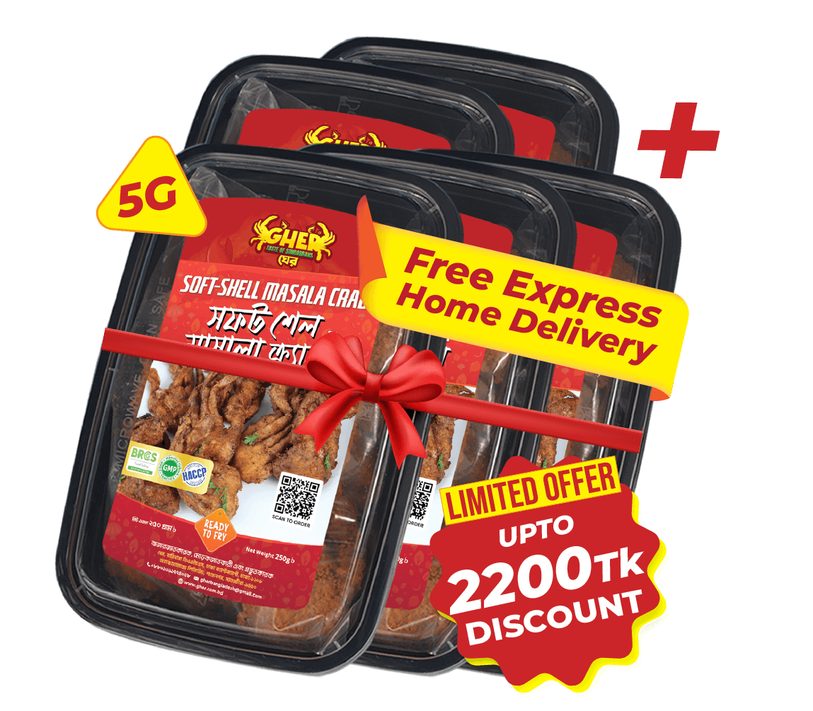 Soft Shell Masala Crabs 5G_4x Gher's 5G_Soft Shell Masala Crabs