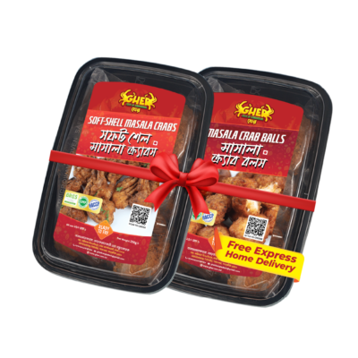 Soft-Shell Masala Crabs+ Masala Crab Balls_2box Combo Pack