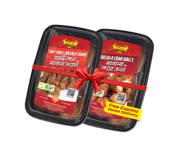 Soft-Shell Masala Crabs+ Masala Crab Balls_2box Combo Pack