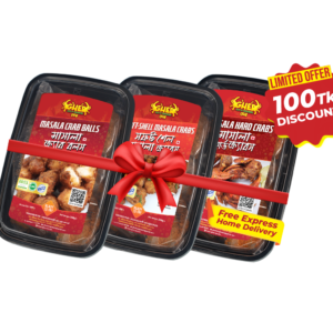 Masala Crab Balls+Soft-Shell Masala Crabs + Masala Hard Crabs=3box combo