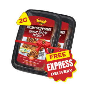 Gher masala crispy crabs 2 pack bundle sundarban mud crab ready to fry