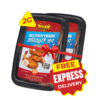 Gher Butterfly Prawn 250g 2 box combo offer with free express home delivery in Bangladesh. Made with premium Black Tiger shrimp.