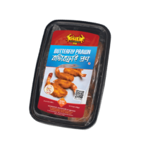 Gher Butterfly Prawn 250g made with premium Black Tiger shrimp, 4 box combo offer with ৳200 discount and free express home delivery in Bangladesh.