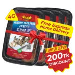 Gher Headless Tiger Prawn 4 box combo offer with ৳200 discount and free express home delivery in Bangladesh.