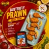 Gher Butterfly Prawn – Ready to Fry Black Tiger Shrimp Gher Butterfly Prawn ready to fry made with Black Tiger Shrimp